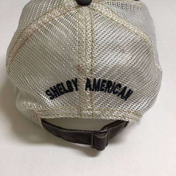 Shelby Cobra Ford Mustang Hat Cap Racing Las Vegas American Gray Vintage Taiwan - Picture 11 of 15